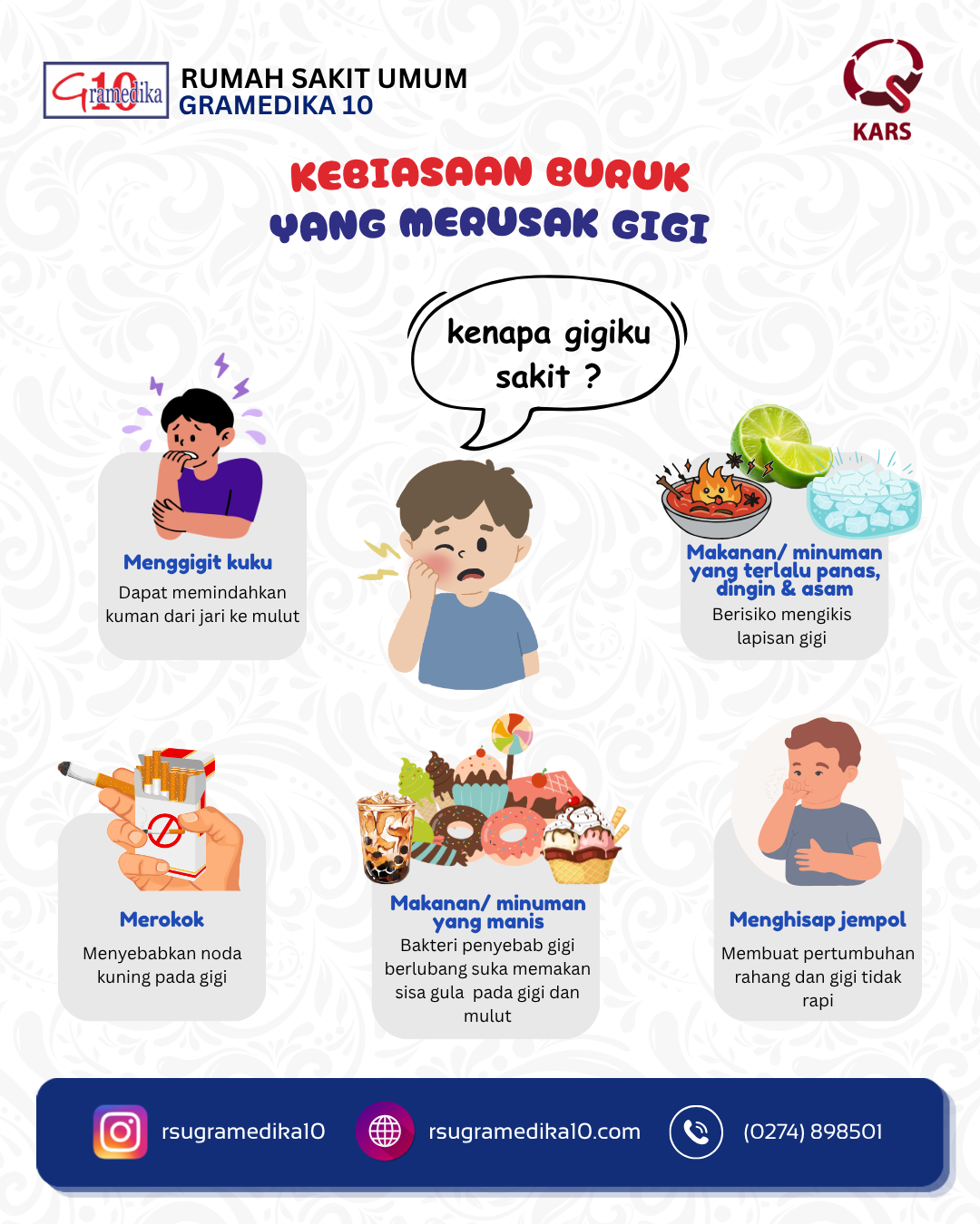 Kebiasaan Buruk yang Merusak Gigi