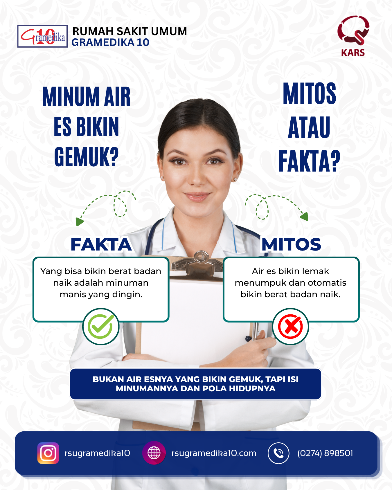 Minum Air Es Bikin Gemuk?